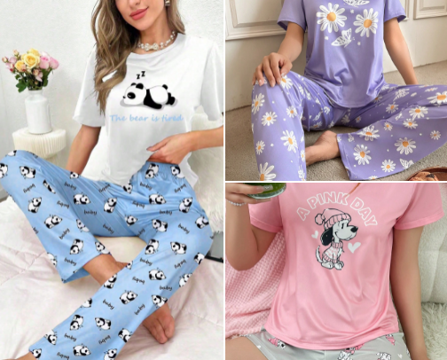 Girls' pyjamas😍🤭👚 cover photo collage