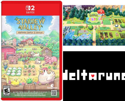 my favorite nintendo switch & nintendo switch 2 games cover photo collage
