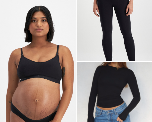 Maternity clothes cover photo collage