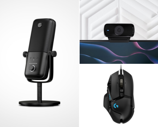 🎮 Gaming & Streaming Setup Essentials cover photo collage