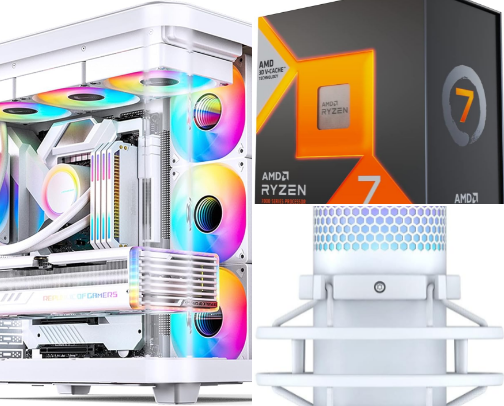 PC Build & Streaming cover photo collage