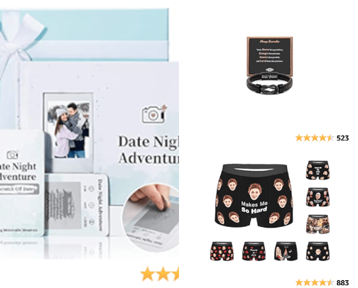 Valentine gift ideas cover photo collage