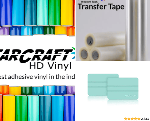Vinyl Decal Supplies cover photo collage