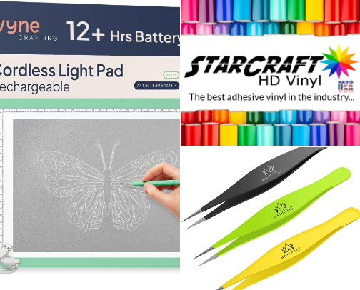 Vinyl Decal Supplies cover photo collage