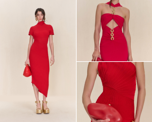 Valentine day dress cover photo collage