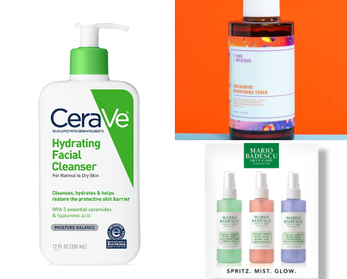 Skin care recommendations cover photo collage