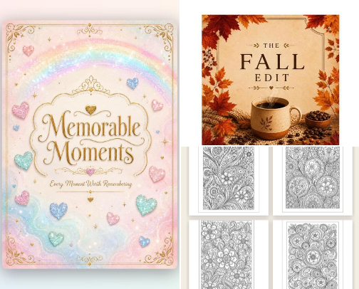 Digital planners cover photo collage