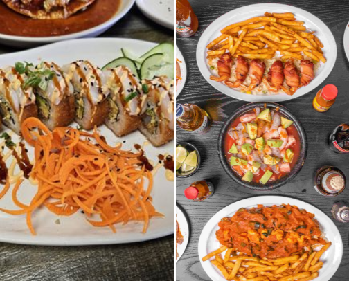 The best Sinaloa style sushi cover photo collage