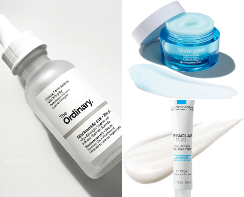 Night skincare products for oily skin🌛 cover photo collage