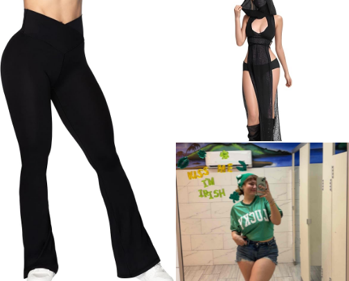 Clothing cover photo collage