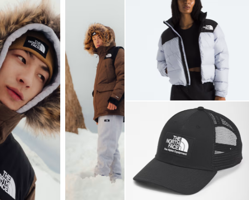North Face cover photo collage