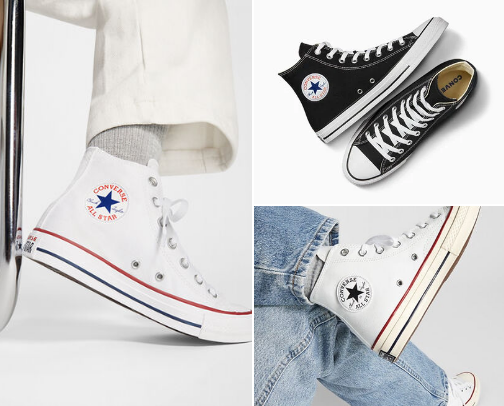 Shoes Converse to man cover photo collage