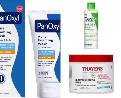 AM/PM Skincare Routine Products cover photo collage