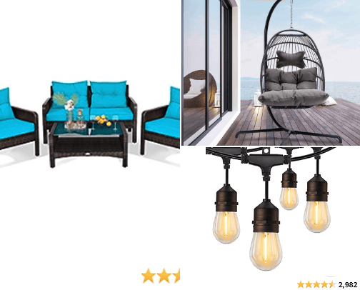 Patio Furniture/Decor cover photo collage