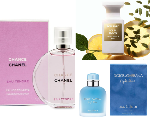 Smell Like Summer – Perfumes That Glow cover photo collage