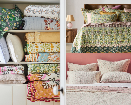 Anthropologie Quilts That Will Make You Want To Stare At Your Bed All Day cover photo collage