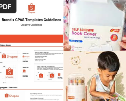 Book and Notebook adhesive cover cover photo collage