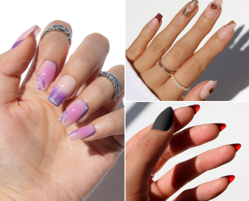 Nails cover photo collage