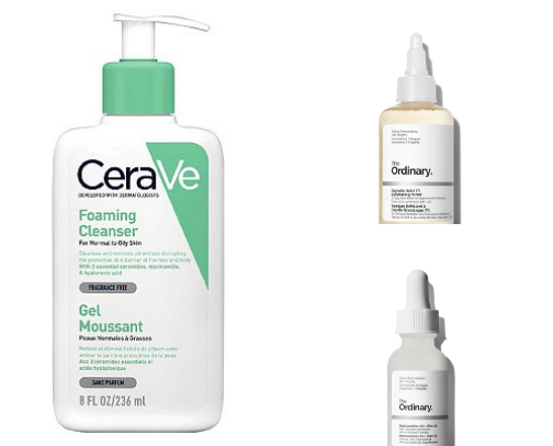 Acne skin care routine from your Esti bestie - Affordable cover photo collage