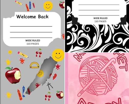 Notebooks/ Journals cover photo collage