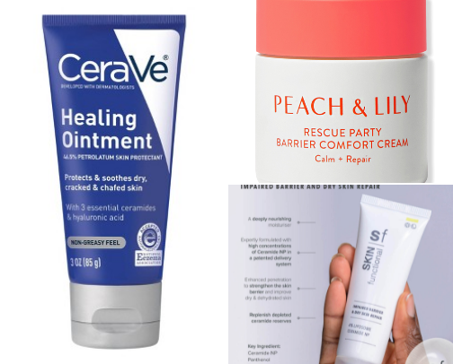 Everyday Repair: Budget & Gentle Ceramide Barrier Creams cover photo collage