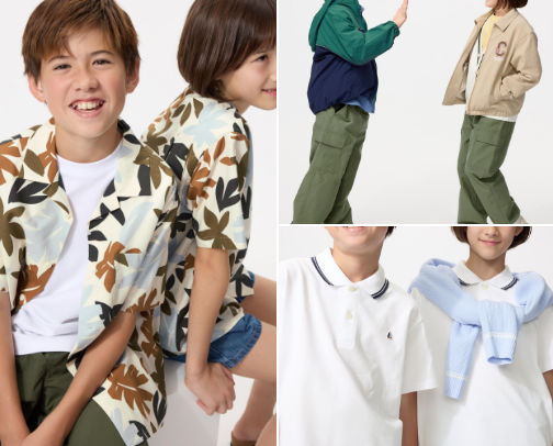 UNIQLO KIDS NEW ARRIVAL cover photo collage