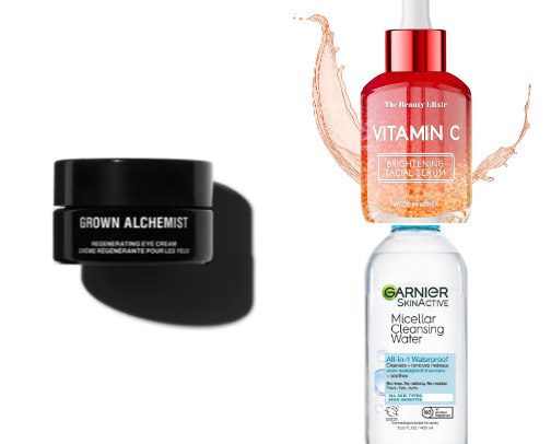 Skin care cover photo collage