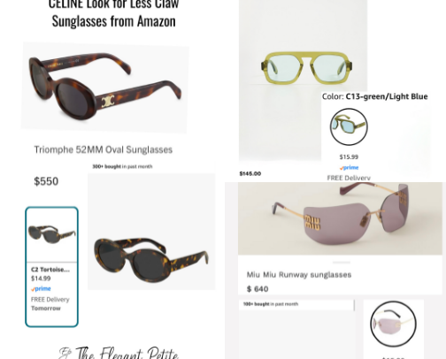 My collection of the best Designer Inspired Sunglasses cover photo collage