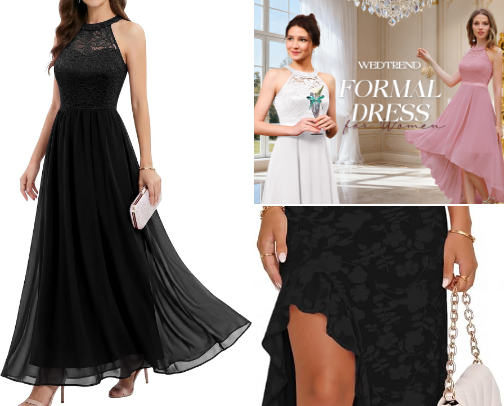 ELEGANT WEDDING GUEST & FORMAL NIGHT cover photo collage
