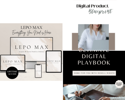Digital Marketing/Digital Products - Learn How to Make Money Online cover photo collage