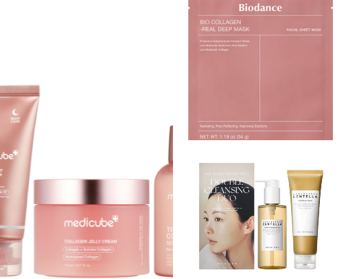 Skincare routine Fav 💕 cover photo collage
