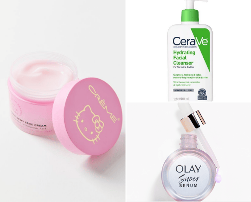 Skin care cover photo collage