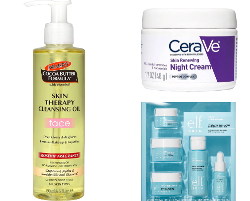 Skin care for mature skin cover photo collage