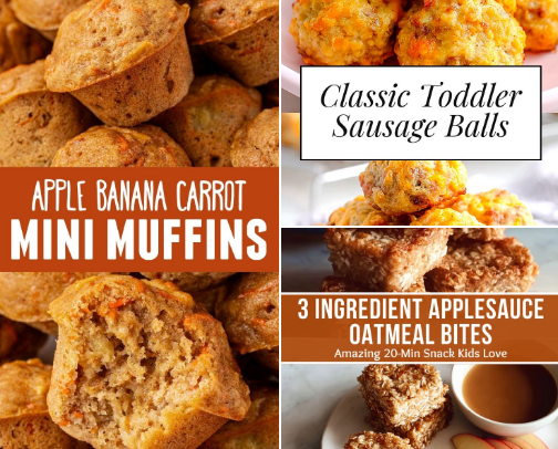 Best snacks and meals for toddlers! cover photo collage