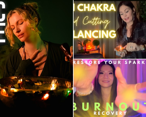 My spiritual video recs cover photo collage