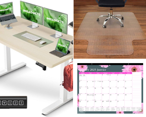 Top Picks for Your Home Office Essentials cover photo collage