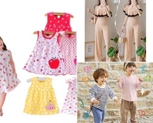 For kids OOTD cover photo collage