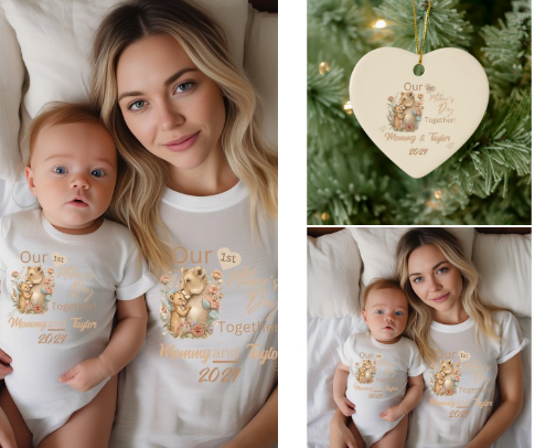 First Mother's day: Animal and Baby collection cover photo collage