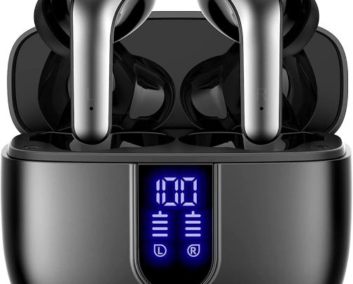 Wireless earbuds cover photo collage
