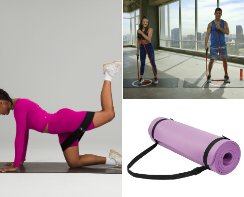 At Home workout needs cover photo collage