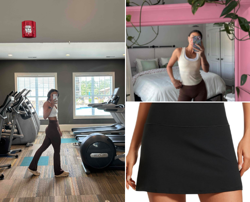 Athletic wear cover photo collage