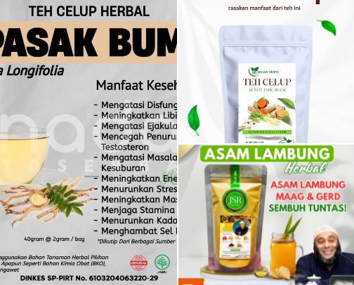 🌿 Minuman Herbal untuk Kesehatan – Alami & Menyegarkan cover photo collage