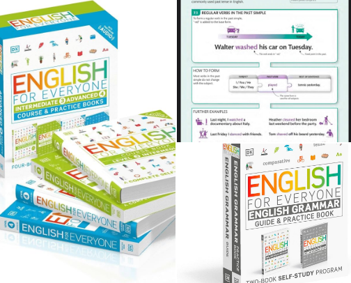 Save & Read - Companion reads for English for Everyone: Intermediate to Advanced Box Set - Level 3 & 4 : ESL for Adults, an Interactive Course to Learning English cover photo collage