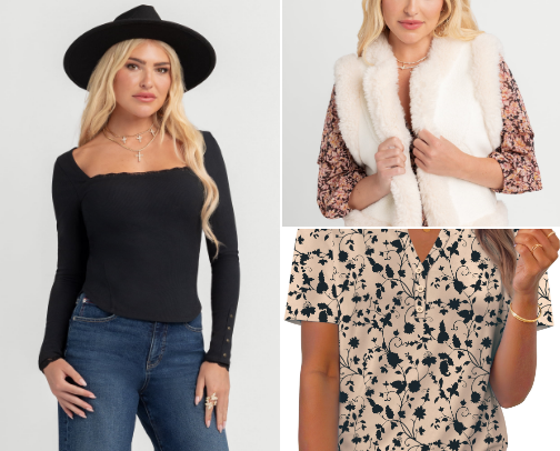 Affordable Tops for Women cover photo collage