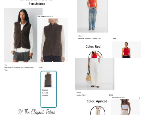 ARITZIA inspired clothes from Amazon cover photo collage