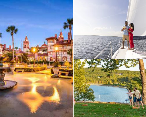 Favorite places to go for a Spring Weekend Getaway cover photo collage