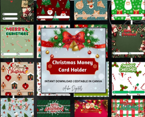 CHRISTMAS MONEY CARD HOLDER cover photo collage