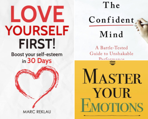 Books that Increased my confidence and changed how I speak to myself cover photo collage