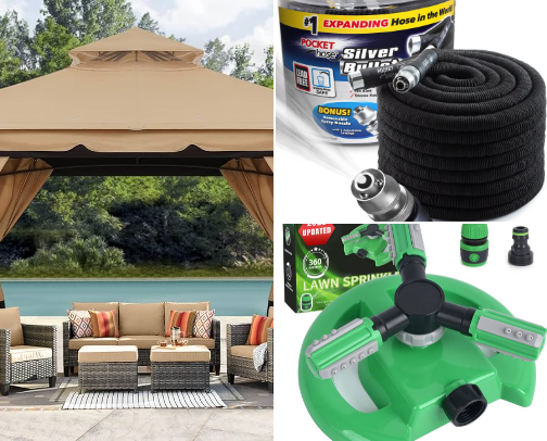 Outdoor decor cover photo collage