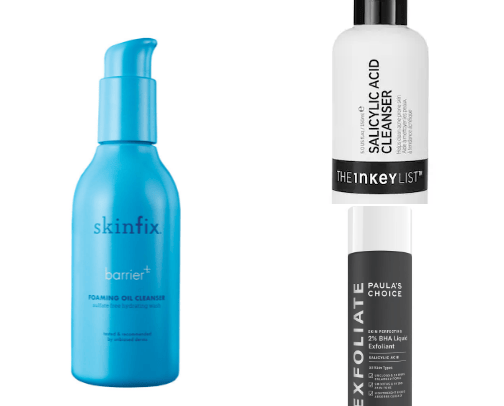 Acne skincare recommendations cover photo collage